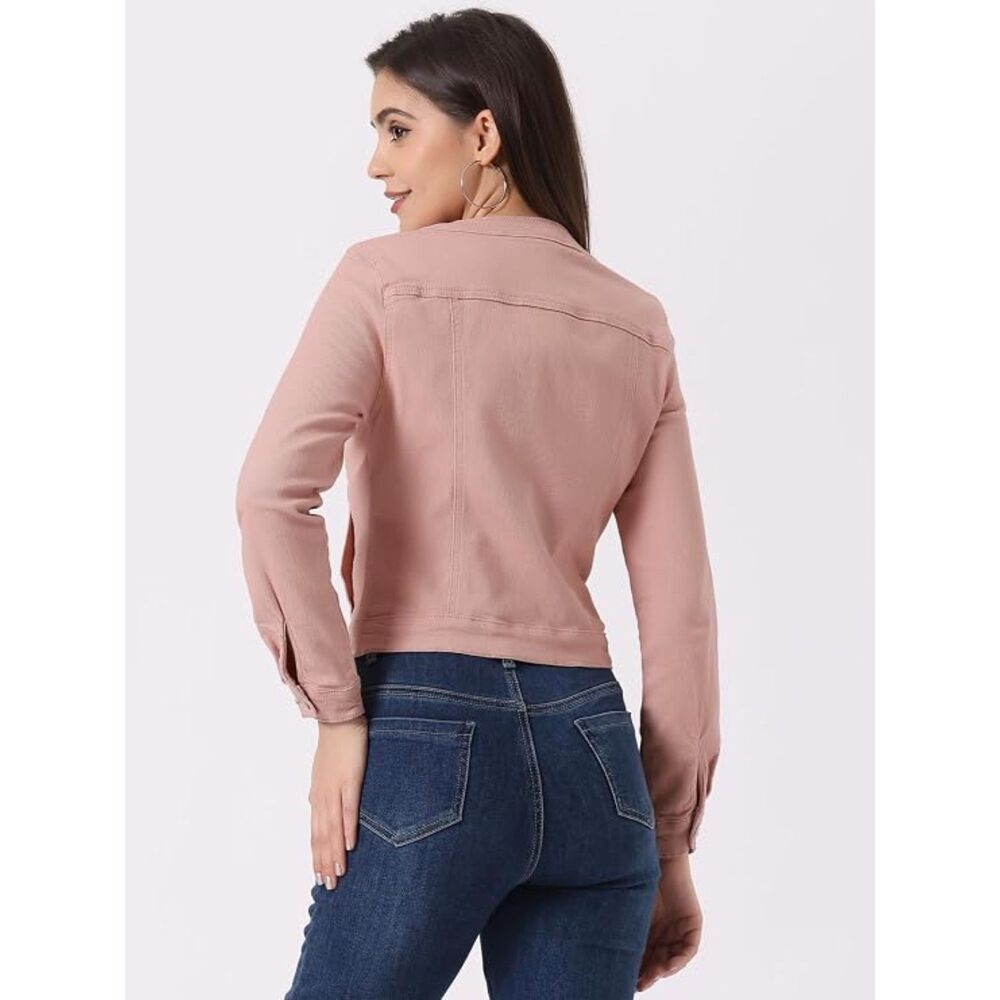 Allegra K Women's Pink Jacket - Picture 2 of 7